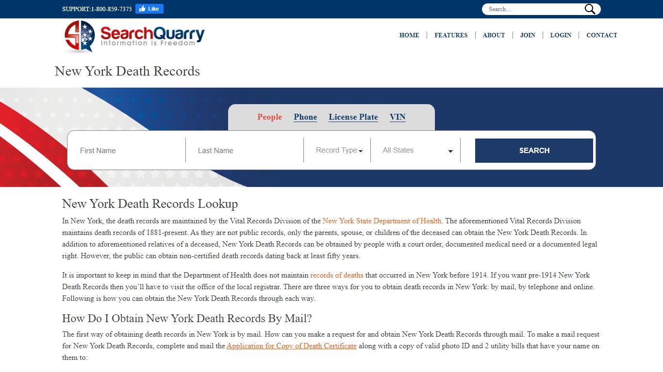 New York Death Records | Enter a Name to View Death Records Online